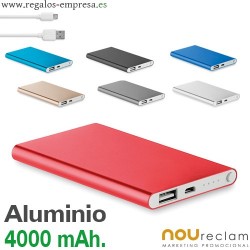 Power Bank Plano 4000 mAh Batería portátil para celular