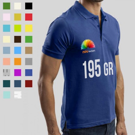 Polo de hombre con logo personalizado colores ADAM