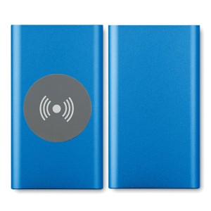 Power bank publicitario inalámbrico azul