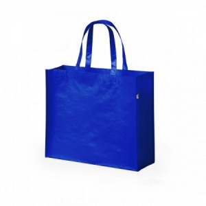 Bolsas de compra resistentes fabricadas material recicladoAZUL