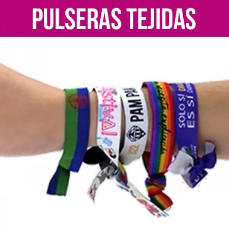 Pulseras personalizadas tejidas 15 mm