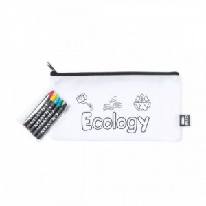  Estuche para colorear infantil escolar BLANCO