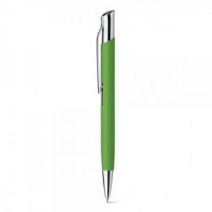  Boligrafos aluminio con clip cromado color Verde claro