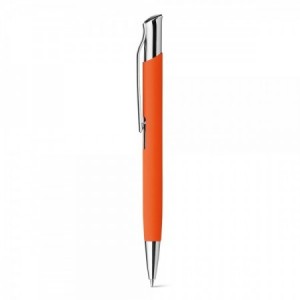 Boligrafos aluminio con clip cromado color Naranja