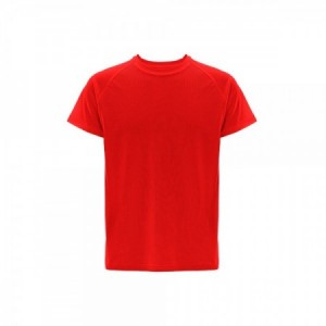 Camiseta técnica deportiva con logo personalizado color Rojo