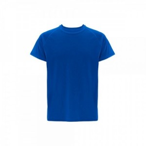 Camiseta técnica deportiva con logo personalizado color Azul
