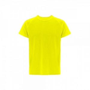Camiseta técnica deportiva con logo personalizado color Amarilla