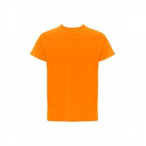 Camiseta técnica deportiva con logo personalizado color Naranja