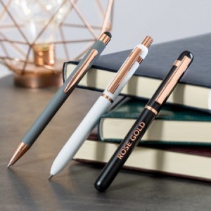  Bolígrafos plateados metalizados vamux para regalos de empresa