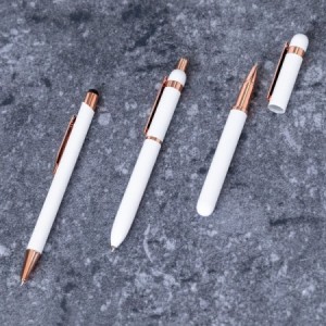  Bolígrafos plateados metalizados vamux para regalos promocionales personalizados