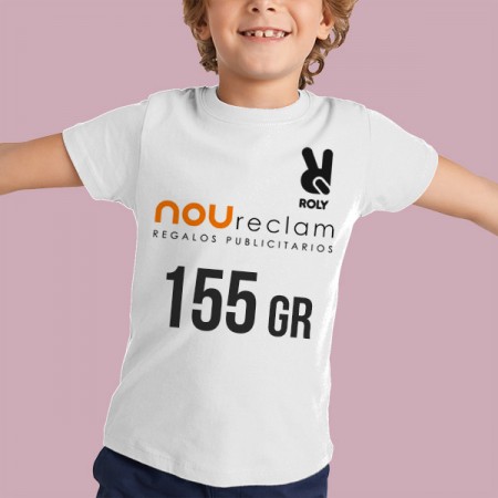 Camisetas publicitarias blancas online personalizadas Niño