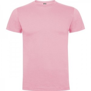  Camisetas publicitarias Roly con logo ROSA CLARO