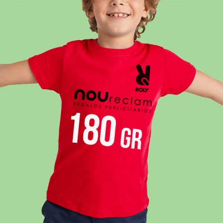 Camisetas niño personalizadas alto gramaje con tu diseño 180 gr