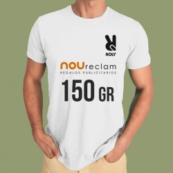 Camisetas personalizadas económicas de algodón blancas