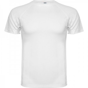  Camiseta técnicas deportivas manga ranglan para personalizar BLANCO