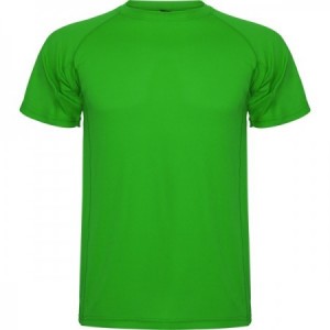  Camiseta técnicas deportivas manga ranglan para personalizar VERDE HELECHO