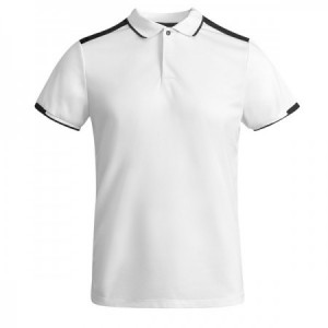  Polos deportivos combinados de colores BLANCO/NEGRO