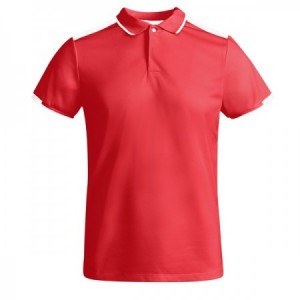  Polos de niño deportivos combinados de colores ROJO/BLANCO