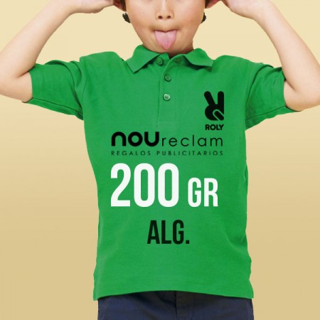 Polos niño piqué publicitarios personalizados de algodón