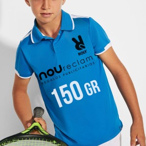 Polos de niño deportivos combinados de colores