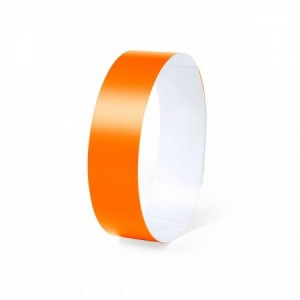  Pulseras personalizadas de papel irrompible NARANJA