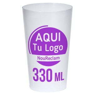 Vasos plástico para eventos y festivales 330 ml