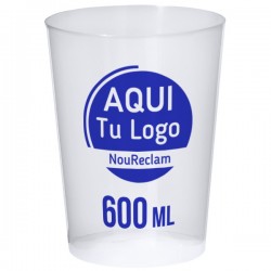 Vasos grandes reutilizables personalizados para eventos