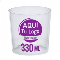 Vasos reutilizables anchos 330 ml