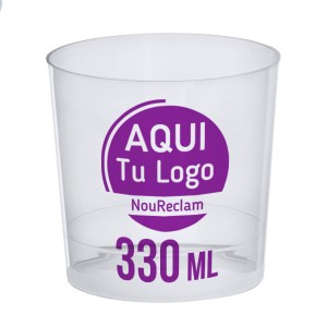 Vasos reutilizables anchos 330 ml