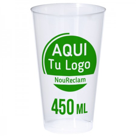 Vasos plástico para eventos y festivales 450 ml