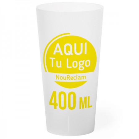 Vasos personalizados reutilizables de plástico flexible