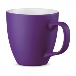  Tazas promoicionales de porcelana acabado mate  color Morado