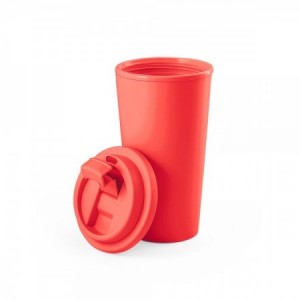  Vasos reutilizables publicitarios tapa apertura flip-top para merchandising