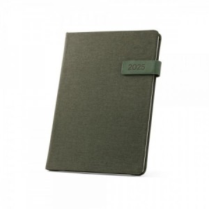  Agendas modernas enteladas A5 color gris color Verde oscuro