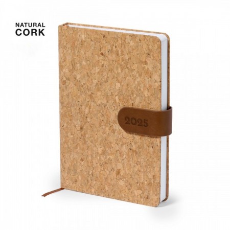 Agendas originales con tapas de corcho y logo de empresa personalizado