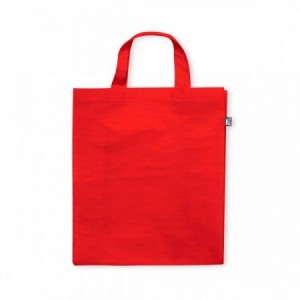  Bolsas comerciales laminadas de plástico reciclado ROJO