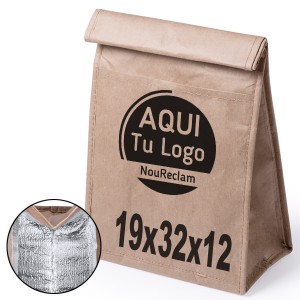 Bolsa térmica de papel laminado con refuerzo a color